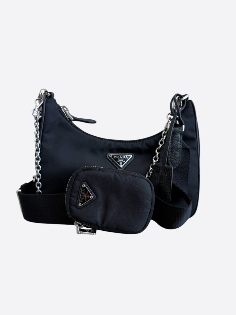 Prada Black Re-Edition 2005 Nylon Bag